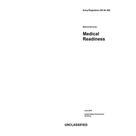 Ar 40-502 - Medical Readiness (Per AR 40-502): Maintain your physical capacity/stamina (P), upper extremities (U), lower extremities (L), hearing (H), eyes (E), and psychiatric (S) – PULHES rating by ...